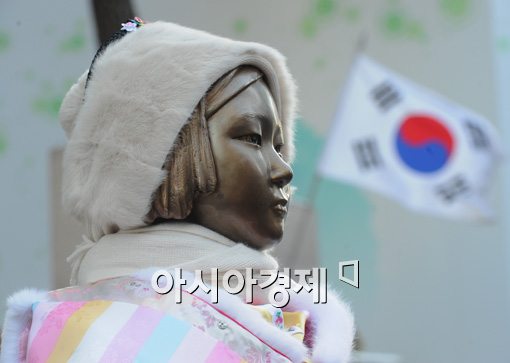 ▲위안부 평화의 소녀상.