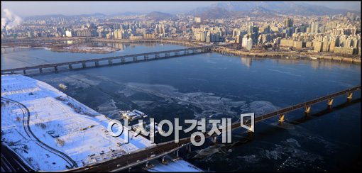 [포토]결빙된 한강