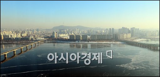 [포토]얼어붙은 한강일대