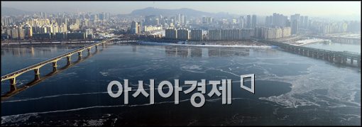 [포토]얼어붙은 한강일대