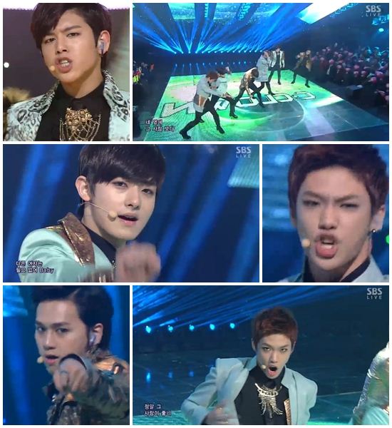 '인기가요' 씨클라운, 강렬+파격..절도있는 군무 '무대압도'