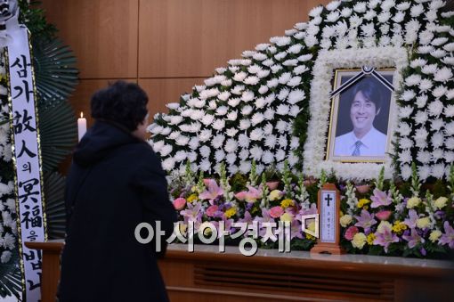 [포토] 故 조성민 빈소 '침통한 조문객'