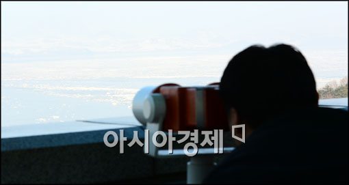 [포토]안개 낀 북한