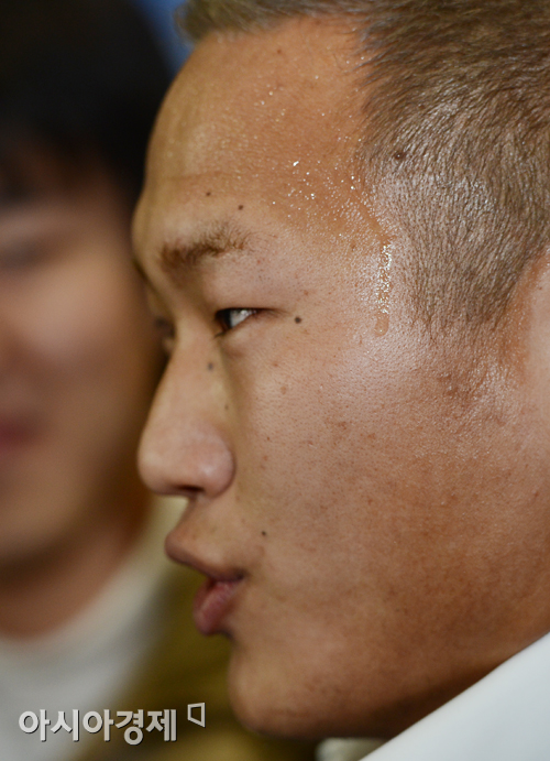 [포토] 정대세 '흐르는 땀방울'