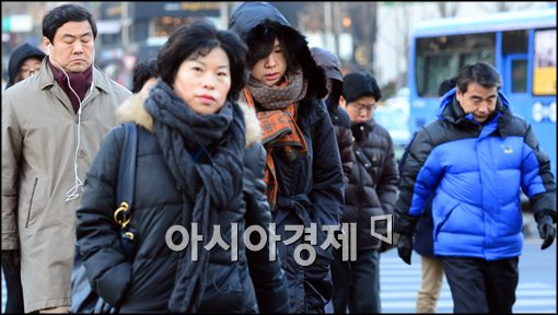 [포토]추위 속 출근