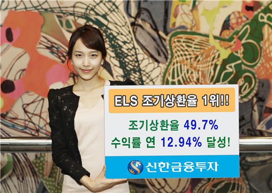 신한금융투자, ELS 조기상환율 49.7%·수익률 12.94% 달성