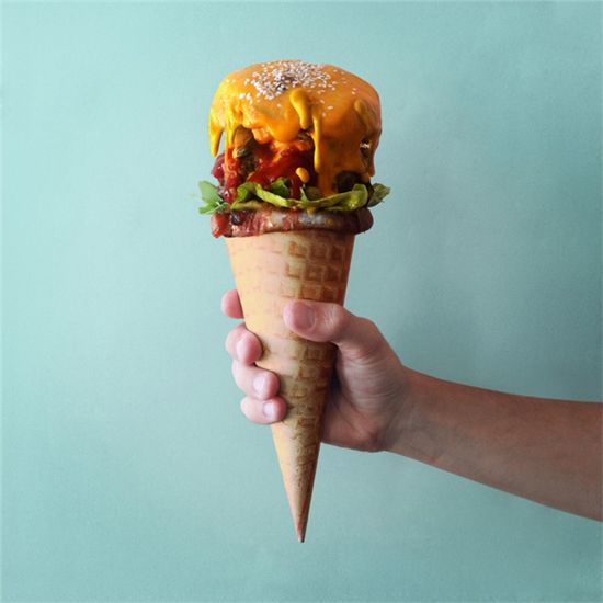 '아이스크림 버거' 맛은 어떨까?