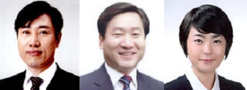 왼쪽부터 하태경ㆍ유정복 의원, 손수조씨.