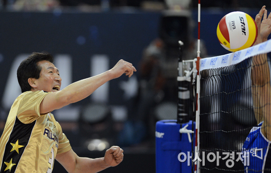 [포토] 류중탁 '받아라 영걸스!'