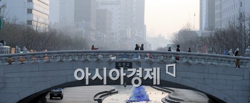 [포토]안개 속 미세먼지! 건강조심!