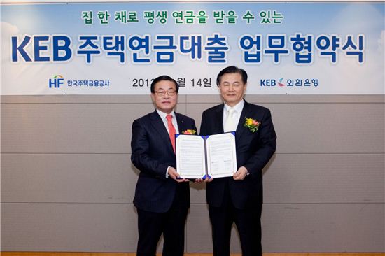 외환銀-주택금융공사, 'KEB주택연금대출' 출시