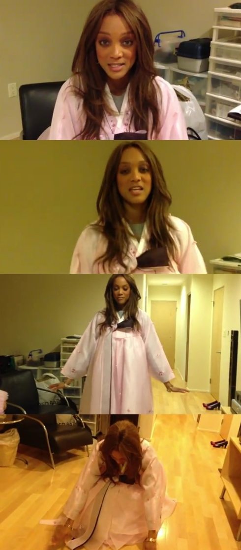 타이라 뱅크스, 한복 입고 큰절까지 '포착'