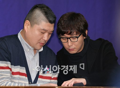 [포토]강호동-탁재훈, 속닥속닥~ 무슨 얘기 중?