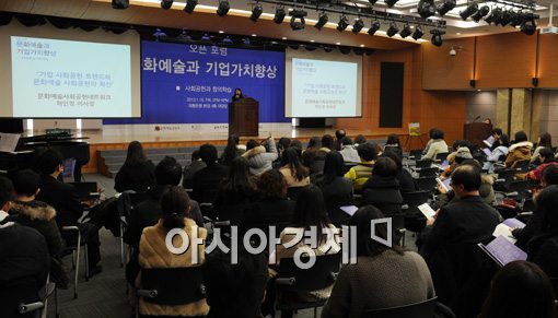 [포토]오픈 포럼 '문화예술과 기업가치향상'개최 