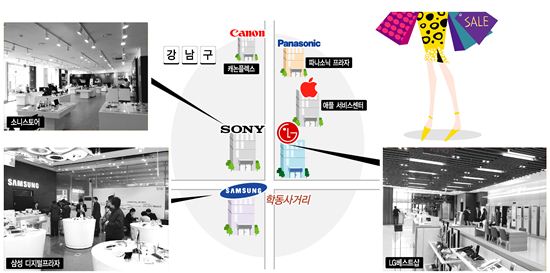 삼성-LG-애플-소니 '청담동 혈투'···무슨 일?