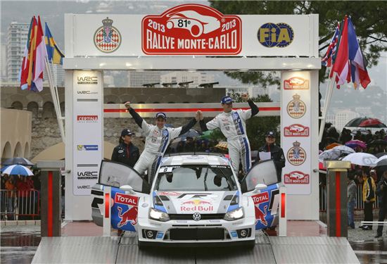 폭스바겐 폴로R WRC, 몬테카를로 랠리 데뷔 무대서 준우승