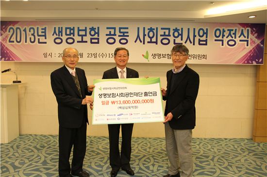 [포토]생보업계, 사회공헌재단에 408억원 전달