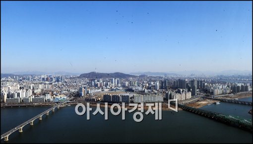 [포토]화창한 서울 하늘 기온은 뚝