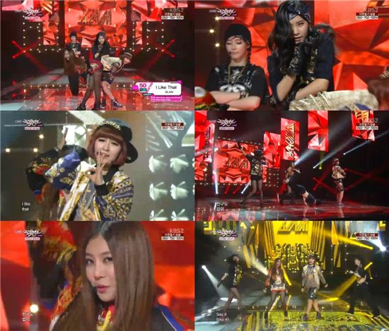 '뮤뱅' 글램, 퍼포먼스+표정연기+가창력 '완벽 무대' 선사