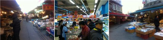 [설 물가 현장점검]꽁꽁 언 재래시장 "설대목 기억도 안나요"