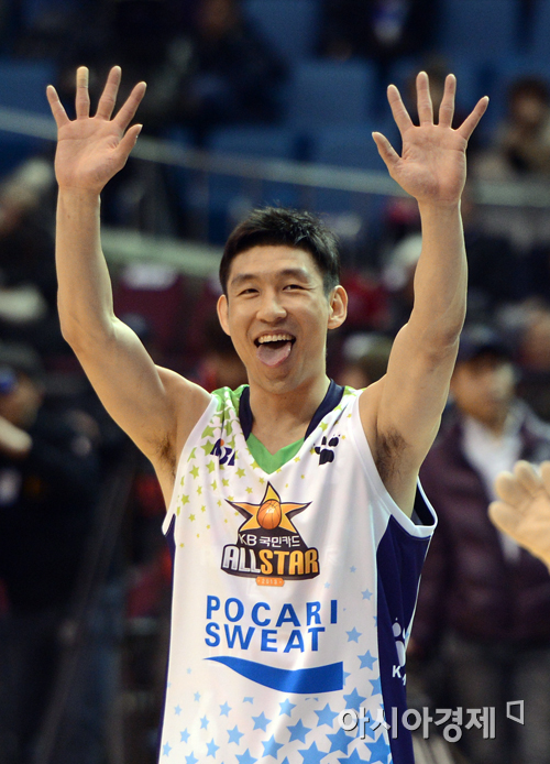 [포토] 양동근 '내가 3점슛의 달인!'