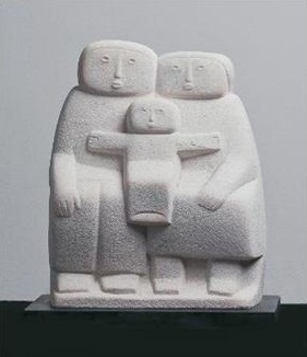 유영교, 가족, Marble, 14.5x47.5x59 cm, 추정가 400만~800만원