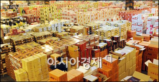 [포토]설 앞둔 가락시장 청과물공판장