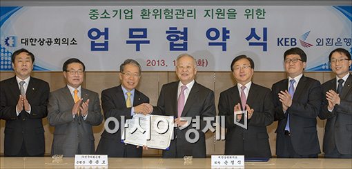 [포토]대한상의-외환은행, '환위험관리 지원' 업무제휴