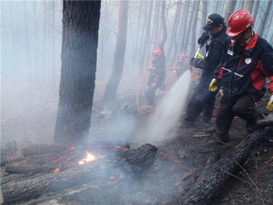 영남권 산림헬기 봄철산불조심기간 비상근무