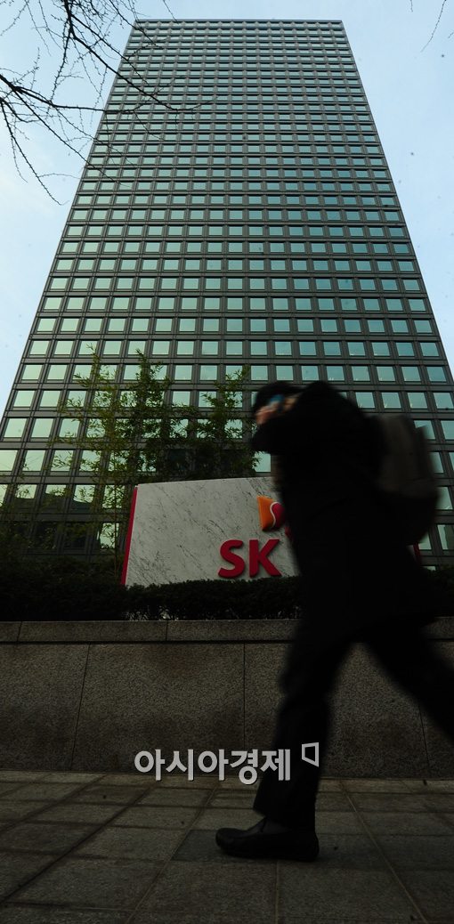 [포토]긴장감 도는 SK본사 