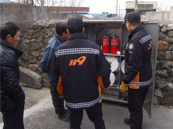 화순소방서, 비상소화장치함 교육·훈련