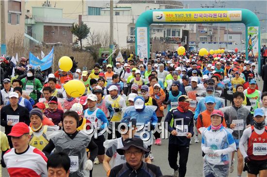 [포토]정남진 장흥 전국 마라톤 대회 성료