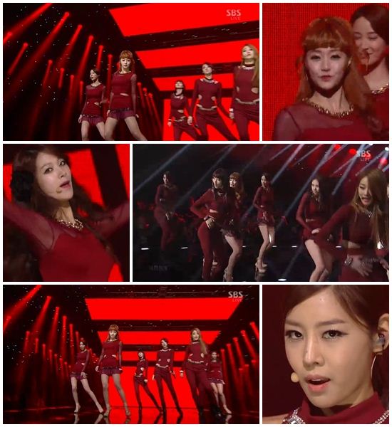 '인가' 나인뮤지스, 치명적 레드 유혹 남성팬 '심장어택'