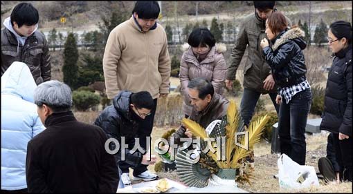 [포토]설 앞두고 성묘 나온 시민들