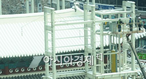 [포토]"눈부터 치우고 시작해야하나"