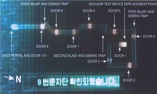 북한 핵실험장 내부구조