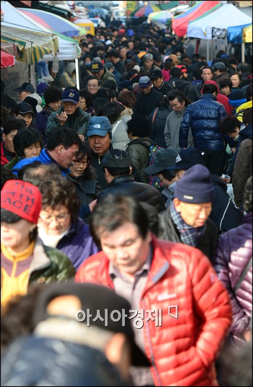 [포토]모란시장 북새통