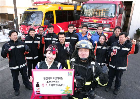 [포토]대상 청정원, 전국 소방관들 위해 홍초 전달식