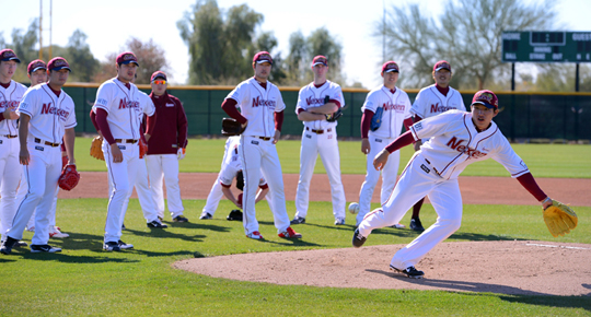 [포토] 수비 연습하는 넥센 투수조