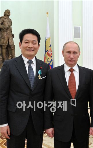 송영길 시장이 푸틴 대통령과 만나 한 말은?