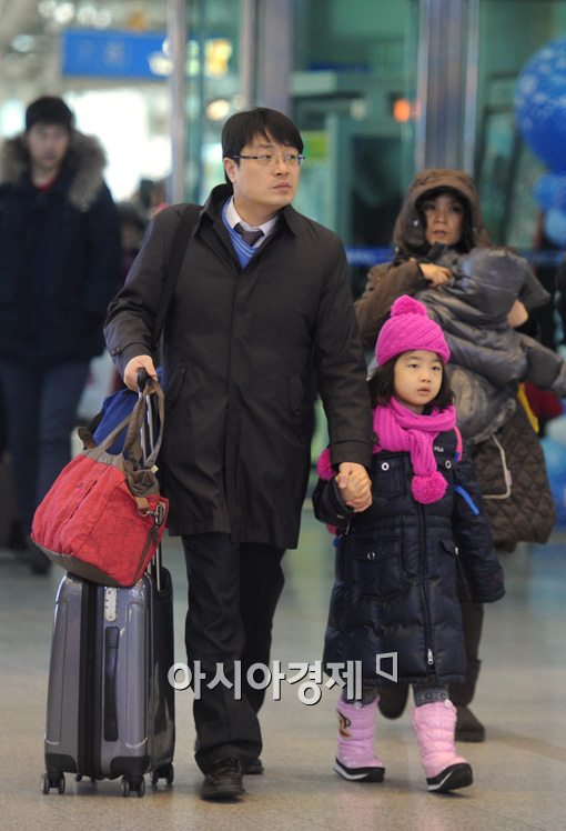 [포토]뒤늦은 귀경길 