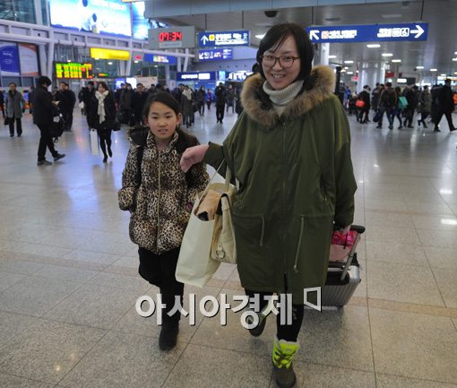[포토]비몽사몽 귀경길 