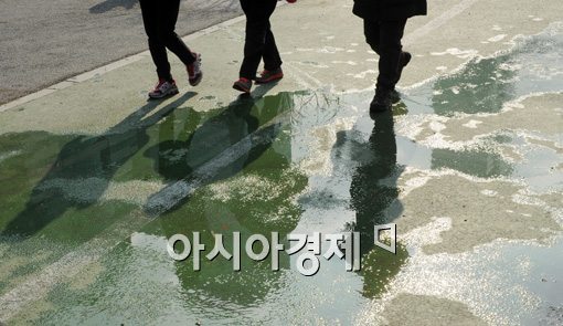 [포토]눈은 녹고 기온은 올라가고 