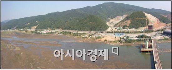 광양시 초남제2공단지구 토지구획정리사업 1공구 공사 완료