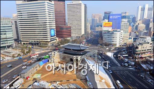 [포토]숭례문 복구 현장공개