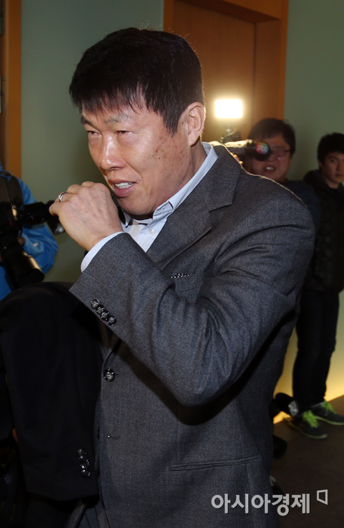 [포토] 차범근 감독 '정몽규 회장과의 오찬 참석합니다'