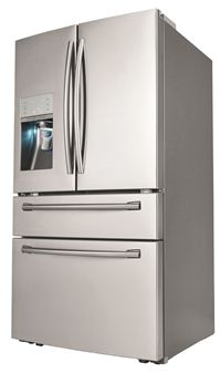 삼성전자가 오는 4월 미국과 캐나다에 출시하는 프렌치도어 스파클링 워터 냉장고(RF31FMESBSR). 