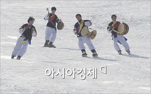 [포토]설원위에 전통공연