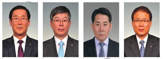올해 계열사 사장으로 임명된 새로운 쌍용리더(왼쪽부터 한준석 쌍용해운 사장, 황동철 쌍용머티리얼 사장, 강현택 쌍용에코텍 사장, 배형모 한국기초소재 사장).