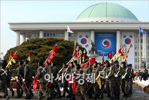 [포토]취임식 준비